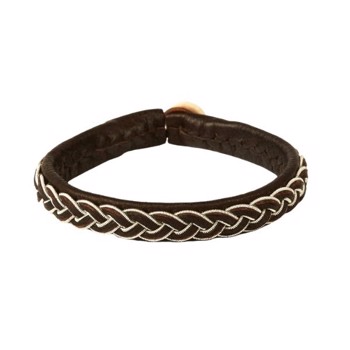 BeChristensen Boda DARK BROWN Håndflettet Samer Armbånd